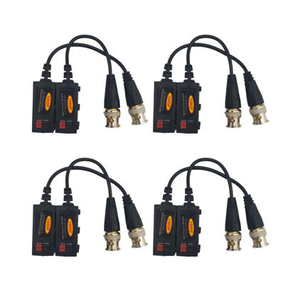 Picture of Evertech 4 Pairs 5MP Passive Video Tranceiver Compatible with AHD TVI CVI Analog Video for 720P/960P/1080P/3MP/5MP Security Cameras