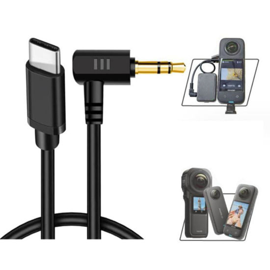 Picture of Coyktonty Audio Adapter Cable for Insta360 ONE RS 1-Inch 360 Edition,Type-C to 3.5mm