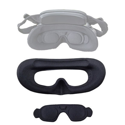 Picture of Replacement Face Cushion Cover Lens Protector Cover Compatible for DJI Goggles 3 Soft Foam Sponge Eye Pad Compatible for DJI Avata 2 Goggles 3 Face Padding Sweat-Proof Non-Slip Accessories