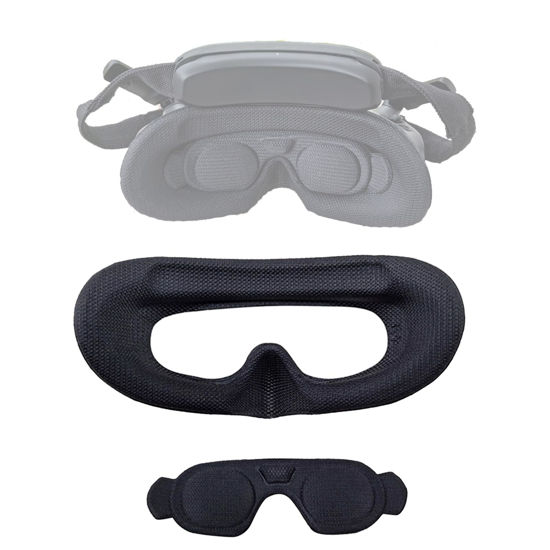 Picture of Replacement Face Cushion Cover Lens Protector Cover Compatible for DJI Goggles 3 Soft Foam Sponge Eye Pad Compatible for DJI Avata 2 Goggles 3 Face Padding Sweat-Proof Non-Slip Accessories