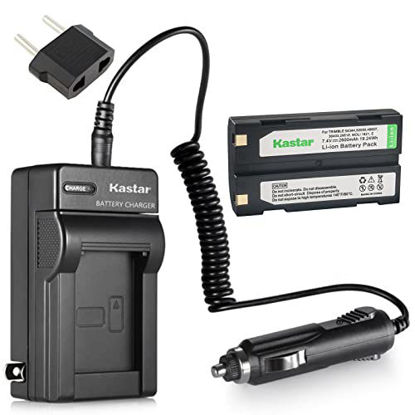 Picture of Kastar Battery and Charger Replacement for Pentax Ei-D-Li1 EI-D-BC1 EI-2000, Trimble 29518 46607 52030 54344 38403 5700 5800 R6 R7 R8 GNSS TR-R8 GPS MT1000, HP PhotoSmart C8873A 912 C912 912XI C912XI