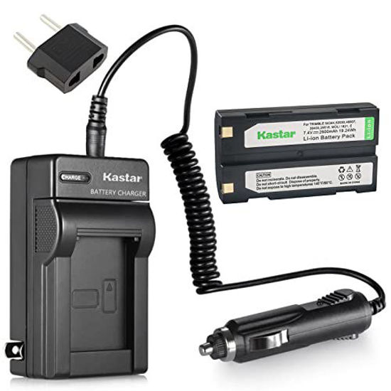 Picture of Kastar Battery and Charger Replacement for Pentax Ei-D-Li1 EI-D-BC1 EI-2000, Trimble 29518 46607 52030 54344 38403 5700 5800 R6 R7 R8 GNSS TR-R8 GPS MT1000, HP PhotoSmart C8873A 912 C912 912XI C912XI