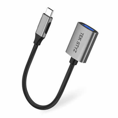 Picture of Tek Styz USB-C USB 3.0 Adapter Compatible with Your Samsung Galaxy A53 5G OTG Type-C/PD Male USB 3.0 Female Converter. (5Gbps)