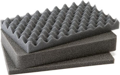 Picture of Pelican Foam Set for 1170 Case - 3 Piece Replacement Pluck Foam Set - Fits Pelican 1170 - Camera Case Accessories - Kid - Black - Indoor Use