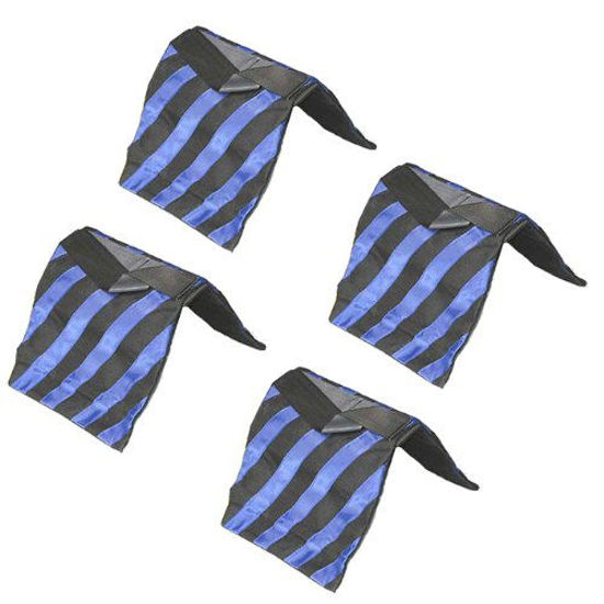 Picture of ePhoto 4PCS Heavy Duty Light Stand SANDBAG Sand Bags Heavy Duty SADDLEBAG Design Holds 20LBS MAX 4BLUE