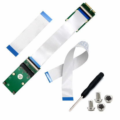 Picture of Mini PCI-E Express mSATA Extension Cable pcie Extender for Wireless Card mSATA SSD