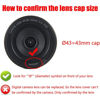 Picture of MOSTOS ; Brings Superior® || 43mm Lens Cap for Fujifilm Camera Lenses || Lens Cap for Fujifilm XF 23mm f/2 R WR Lens and Fujifilm XF 35mm f/2 R WR Lens (43mm Lens Cap)