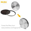 Picture of NiSi 72mm Metal Stack Caps | Protection Cap for Lens Filters with 72mm Front and Back Threading | Stack and Protect Multiple Circular Lens Filters