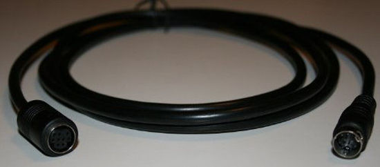 Picture of Mini Din 9 Minidin 9 Pin Male Female Extension Cable 6 Ft Black Color Non Standard B Type
