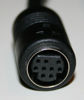 Picture of Mini Din 9 Minidin 9 Pin Male Female Extension Cable 6 Ft Black Color Non Standard B Type