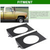 Picture of ECOTRIC Behind Seat Speaker Brackets Compatible with 1973-1987 Chevy/GMC C10 Pickup for 6x9 Speakers Square Body Replacement