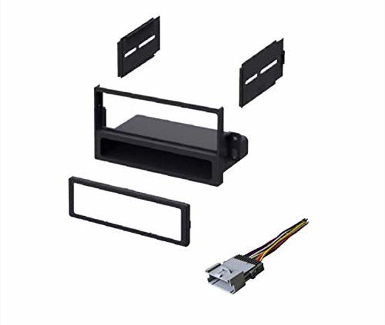 Picture of Single DIN Car Stereo Install Kit and Wire Harness Made for Saturn- 2003 Ion, 2000-2005 L Series, 2000-2002 S Series, 2002-2003 Vue