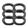 Picture of 6 Pack BarberMate Premium 8' Cord Cover Prevents Cord Tangling - Black