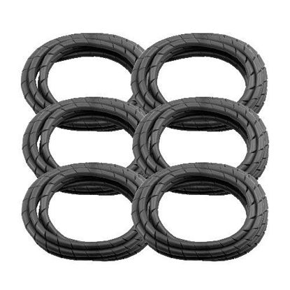 Picture of 6 Pack BarberMate Premium 8' Cord Cover Prevents Cord Tangling - Black