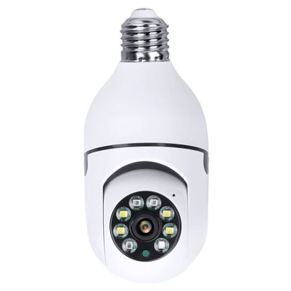 Picture of TUYA Home Dual-Band 2.4G&5G WiFi Wireless Light Bulb Security Camera Outdoor, 360° 1080P Smart Light Bulb Camera Security Camera, E27 Socket Lightbulb Camera, Panorac Camera CCTV Monitor,PTZ Bulb