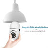 Picture of TUYA Home Dual-Band 2.4G&5G WiFi Wireless Light Bulb Security Camera Outdoor, 360° 1080P Smart Light Bulb Camera Security Camera, E27 Socket Lightbulb Camera, Panorac Camera CCTV Monitor,PTZ Bulb