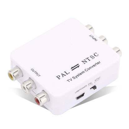Picture of Mini PAL to NTSC Converter PAL NTSC Mutual Conversion Converter Adapter for Most DVD Players/recorders, camcorders, VCRs, Video Monitors and Various TV Systems