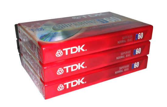 Picture of Tdk D60 3-pack Superior Normal Bias Cassette Tape Japan
