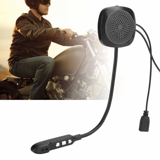 Picture of Motorcycle Helmet Headset,Bluetooth 5.0 Stereo Motorcycle Helmet Headphone with HiFi Stereo Sound,Builtin Noise Cancelling Microphone,HandsFree Call Function