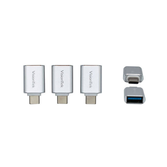 Picture of VisionTek 3PK USBC to USBA M/F Adapter