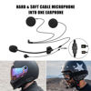 Picture of FreedConn Motorcycle Intercom Accessories Soft & Hard Earphone Mic for TCOM-SC TCOM-VB FDC-VB T-MAX Helmet Intercom (5 Pin)