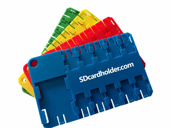 Picture of Micro Sd Card Holder Organizer 4-Pack (Assorted Colors)