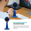 Picture of Movo WebMic USB Microphone with Desktop Stand, Royal Blue, Cardioid Condenser, for PC and Mac, with Mic Gain and Headphone Monitoring