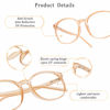 Picture of LifeArt Blue Light Blocking Glasses, Anti Eyestrain, Computer Reading Glasses with Spring Hinge, Gaming Glasses, TV Glasses for Women Men, Anti Glare (Champagne, +1.00 Magnification)