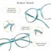 Picture of LifeArt Blue Light Blocking Glasses, Anti Eyestrain, Computer Reading Glasses, Gaming Glasses, TV Glasses for Women Men, Anti Glare (Blue, 2.75 Magnification)