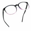 Picture of LifeArt Blue Light Blocking Glasses, Anti Eyestrain, Computer Reading Glasses with Spring Hinge, Gaming Glasses, TV Glasses for Women Men, Anti Glare (Black Purple, 1.00 Magnification)