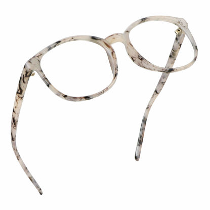 Picture of LifeArt Blue Light Blocking Glasses, Anti Eyestrain, Computer Reading Glasses, Gaming Glasses, TV Glasses for Women Men, Anti Glare (Marble, 0.25 Magnification)