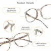 Picture of LifeArt Blue Light Blocking Glasses, Anti Eyestrain, Computer Reading Glasses, Gaming Glasses, TV Glasses for Women Men, Anti Glare (Marble, 0.25 Magnification)