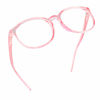 Picture of LifeArt Blue Light Blocking Glasses, Anti Eyestrain, Computer Reading Glasses with Spring Hinge, Gaming Glasses, TV Glasses for Women, Anti Glare (Clear Pink, 1.25 Magnification)