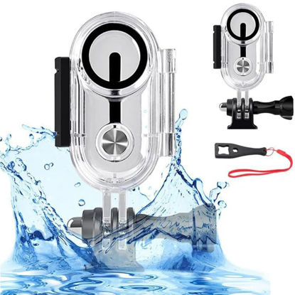 Picture of Coyktonty Dive Case Waterproof Case for Insta360 GO 3/GO 3S,Underwater Diving Protective Shell 40M with Bracket Accessories
