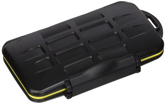 Picture of Water Resistant JJC MC-CF6 Memory Card Hard Case for 6 Pcs CF Cards with Lock