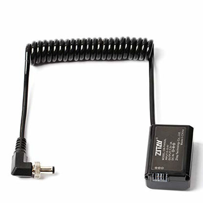 Picture of ZITAY Locking DC 5.52.1mm to NP-FW50 Dummy Battery Camera Power Cable Adapter Coupler Compatible for Sony A6400 A6100 A3000 A5000 A6500 A6000
