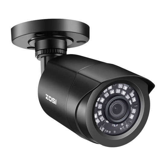 Picture of ZOSI 2.0MP FHD 1080p Security Camera Outdoor/Indoor (Hybrid 4-in-1 HD-CVI/TVI/AHD/960H Analog CVBS),24PCS LEDs,80ft Night Vision,Weatherproof Surveillance CCTV Bullet Camera