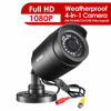 Picture of ZOSI 2.0MP FHD 1080p Security Camera Outdoor/Indoor (Hybrid 4-in-1 HD-CVI/TVI/AHD/960H Analog CVBS),24PCS LEDs,80ft Night Vision,Weatherproof Surveillance CCTV Bullet Camera
