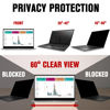 Picture of ZYY 12.5 Inch(diagonal) Laptop Privacy Screen Filter (10 15/16 × 6 1/8) With Anti Glare,Blocks 96% UV,Anti Scratch Privacy Screen Protector Film 16:9 Aspect Ratio For Laptop Monitor