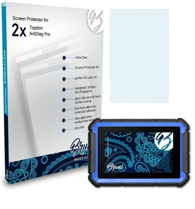 Picture of Bruni Screen Protector compatible with Topdon ArtiDiag Pro Protector Film, crystal clear Protective Film (2X)