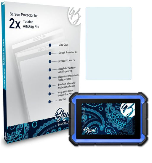 Picture of Bruni Screen Protector compatible with Topdon ArtiDiag Pro Protector Film, crystal clear Protective Film (2X)