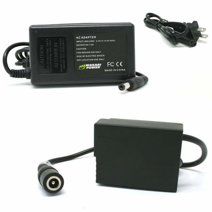 Picture of Wasabi Power AC Power Adapter Kit with DC Coupler for Panasonic DMW-BLC12, DMW-DCC8, DMW-AC8 Lumix DMC-G85, DMC-G7, DMC-G6, DMC-G5, DMC-GH2, DMC-GX8, DMC-FZ300, DMC-FZ1000 II, DC-G91, DC-G95 Cameras