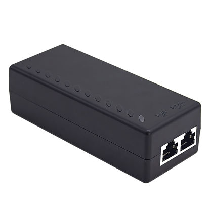 Picture of CENTROPOWER Gigabit Power Over Ethernet PoE Injector,10/100/1000Mbps,30W PoE+ Injector Adapter, IEEE 802.3af/at Compliant, RJ-45 Ethernet，up to 100 Meters (328 Feet)