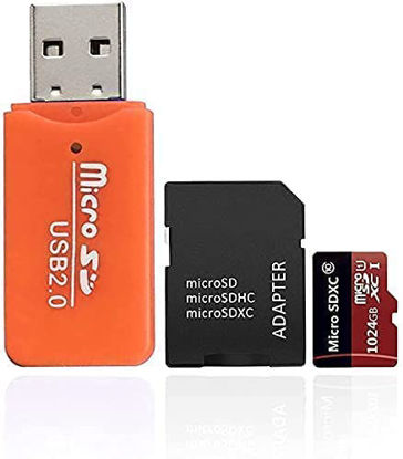 Picture of Memory Card Reader with 1TB Micro SD Card and a Free Adapter USB 2.0 TF Card Reader