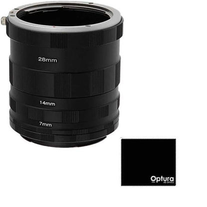 Picture of Macro Extension Tube Set Compatible with Canon EOS M EF-M Mount Cameras for Extreme Macro Photography