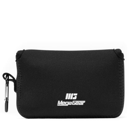 Picture of MegaGear Fujifilm X100F, X100T, X100S Ultra Light Neoprene Camera Case, with Carabiner - Black - MG1094