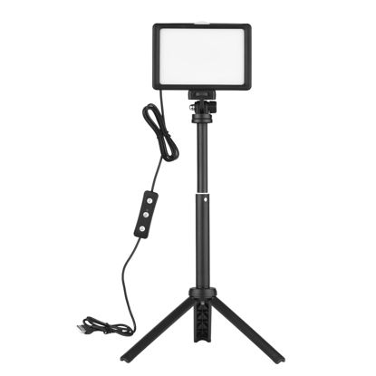 Picture of Andoer USB Video Conference Light Kit with LED Video Light 5600K Dimmable Desktop Tripod 180 Degrees Rotatable Mounting Adapter + 4 * Color Filters for Live Streaming Video Recording Online Meeting