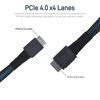Picture of LetLinkSo Oculink Cable PCIe 4.0 SFF-8611 4i Male Extension Cable for Oculink eGPU onexGPU Mini PC SSD, 3.3 feet (100 cm)
