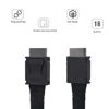 Picture of LetLinkSo Oculink Cable PCIe 4.0 SFF-8611 4i Male Extension Cable for Oculink eGPU onexGPU Mini PC SSD, 3.3 feet (100 cm)