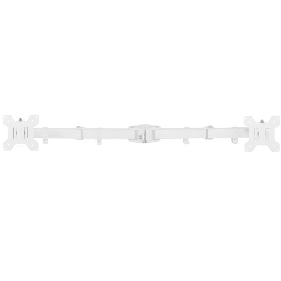 Picture of VIVO White Fully Adjustable Dual Monitor Arm for Desk Mount Stand, Double Monitor Arm for 2 Screens up to 27 inches, PT-SD-AM02AW
